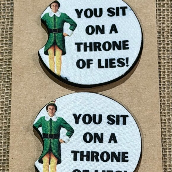 ELF - Sublimation Neoprene Car Coaster - Picture 1 of 3